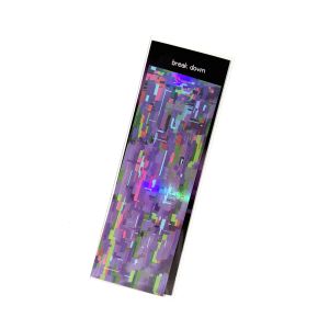 Laser Cyberpunk Mechanical Wind Fault Stickers Handbook Star Card Photo Notebook Diary Scrapbook DIY Decorative Cartoon Stickers