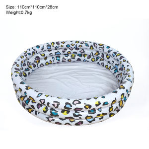 Leopard Pattern Inflatable Childrens Sand Pool Outdoor Pool Indoor Ocean Ball Pool Baby Paddling Pool Pvc Swimming Pool