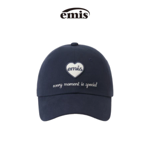 【สินค้านำเข้าของแท้จากต่างประเทศ】หมวกแก๊ปแฟชั่นแบรนด์ EMIS จากเกาหลี หมวกเบสบอลรูปหัวใจสำหรับผู้ชายและผู้หญิง รุ่นใหม่ปี 2025 ดีไซน์สีตัดกันไม่เหมือนใคร หมวกปีกเป็ดแฟชั่น