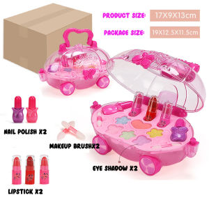 【READY STOCK】Makeup set box girl make up toys for girls toys kids pretend play set Washable murah cosmetic bag makeup box Mainan Mekap Budak Perempuan mekap budak