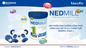Nedmill Stage 1 bcalivinghcm Sữa công thức dành cho trẻ từ 0-6 tháng tuổi thích hợp là nguồn dinh dưỡng như sữa mẹ.