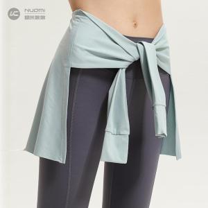 กระโปรงสั้นทรงเอปักลายโยคะฟิตเนสกันแสงแดดกันลมแบบสวมหัว กระโปรงสั้นสีพื้น กระโปรงสั้นกีฬา