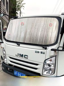 ผ้ากันแสงแดดขนาดใหญ่สำหรับรถบรรทุกในช่วงฤดูร้อน ผ้ากันแสงแดดกันความร้อนแบบดูดซับกาวสำหรับรถบรรทุกเล็กและรถบรรทุกขนาดกลาง