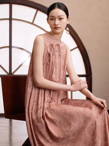 Ruyi Cloud Summer New Style Colorful Embroidered Long Dress Womens New Chinese National Style Retro Dress Natural Waist H Version