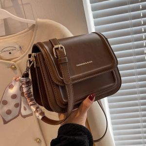 กระเป๋าสะพายหนังสําหรับผู้หญิง - กระเป๋าสะพายข้างแฟชั่นกระเป๋าใต้วงแขนกระเป๋าถือทรงสี่เหลี่ยมเล็ก