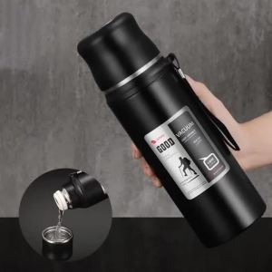 Stainless Steel Thermos Tumbler Leakproof# Sports bottle Insulated Cups- Tea- Coffee Water Bottles^ Outdoor Travel Thermal Cup