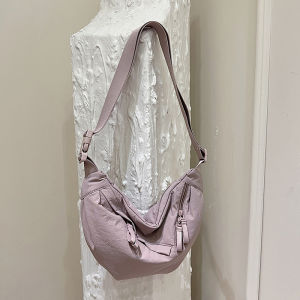 กระเป๋าผ้าใบผู้หญิงฤดูใบไม้ร่วง/ฤดูหนาว กระเป๋าสะพายข้างแบบลำลอง กระเป๋าใต้วงแขน กระเป๋าผ้าใบแบบลำลองสำหรับคู่รัก กระเป๋าสะพายข้างผ้าใบลายกันน้ำ