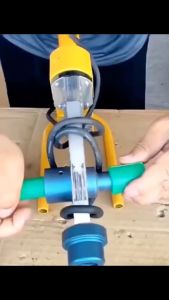 ภาชนะความร้อนท่อเครื่องเชื่อมท่ แป๊ปงานวิศวกรรมพลังน้ำใช้เชื่อมท่อเครื่องจักรเครื่องมือหลอมละลายด้วยความร้อน เหมาะสำหรับท่อ PPR PB PE PP