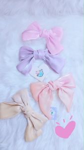 Kẹp tóc nơ lớn nàng thơ vải voan tơ ánh kim sang chảnh cặp tóc phong cách Hàn Quốc cào tóc nữ quốc dân - thương hiệu Vợ Chồng Tôi