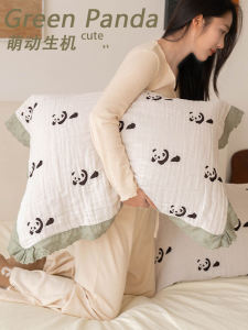 Pure Cotton Breathable Pillow Towels for Men And Women Absorbent Soft Fabric Home Use Anti-Head Oil Single Person Pillow Use