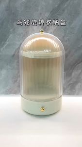 OutingSG® 360° Rotary Makeup Storage Box Cosmetics Organizers Desktop Dressing Table Skincare Case