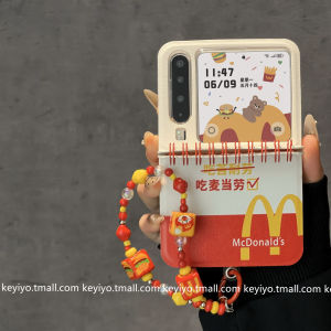 Creative McMen Line Loop Notebook Compatible Zflip7fe Foldable Screen Purax Phone Case Huawei Pocket2 Protective Cover N3flip Mi Mixflip2 Honor Vflip