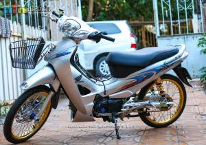 Bộ tem decal dán xe máy Honda Wave 125 R đời 2003 dán xe bạc zin thái siêu đẹp - Lazada