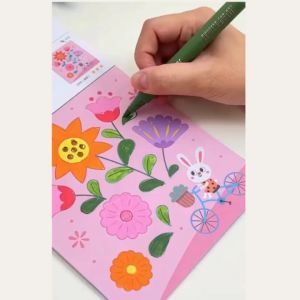 Tranh tô màu kết hợp vẽ sáng tạo 3 cấp độ Mideer Brain Gamebook