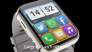 Q668 4G LTE Smart Watch Phone Android 9.0 MTK6761 8 Core 4GB+64GB Men Watch BT5.0 IP67 930mAh 2.08" Touch Screen Support SMS Reply/Camera/Video Call/Wifi/SOS/GPS Fitness Activity Tracker