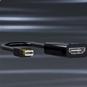 Mini DP to HDMI Female Adapter Cable 4K Video Converter for HD TV And Projector Female to Male DisplayPort Cable
