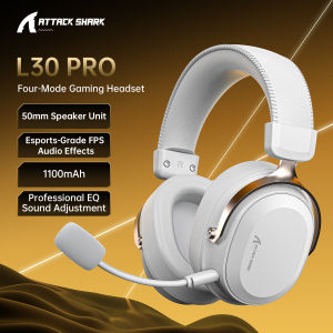 ATTACK SHARK | Attack Shark L80PRO 203g Ultra‑Light 3‑in‑1 Gaming Headset Lightseed Wireless 20ms Low Latency for PC Console Mobile Setup