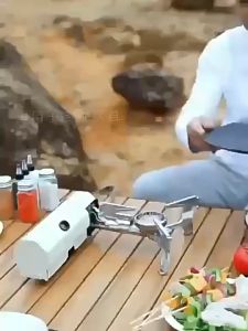 เตาแก๊สกลางแจ้ง เตาแก๊สขนาดเล็ก 2600W เตาแก๊สพับได้ เตาแก๊สปิกนิก