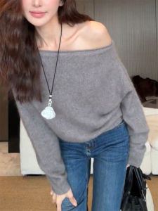 QINGNAER | Retro Spicy Tempting Fall Plus Size Knitted Sweater