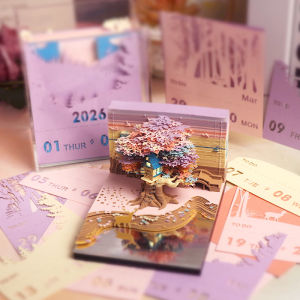3D Creative Paper Cut Gong Fu Style Calendar