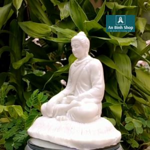 Tượng Đức Phật Thích Ca ngồi thiền -Bột đá đúc nhiều màu -trưng kệ decor nội thất trang trí tiểu cảnh