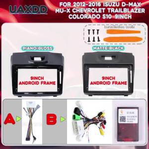 For 2012-2016 Isuzu D-MAX MU-X Chevrolet Trailblazer Colorado S10 9INCH radio Android frame CANBUS cable video adapter CD stereo