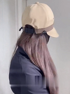 FR-P646 Topi Anti UV Bahan Adem Pelindung Matahari Gaya Modern Topi Wanita Korea Fashion Dengan Kait