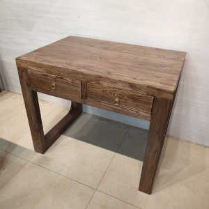 Old Elm Wood Study Desk Bedroom Workbench Solid Wood Writing Table Office Computer Desk Simple Style Home Use Furniture