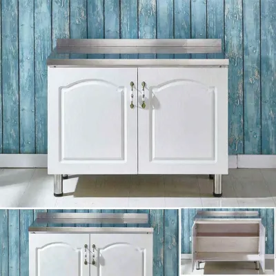 ZHENTAIYUAN | Easy-assemble Stainless Steel Integrated Stove and Sink Kitchen Cabinet