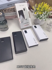 【24H shipping】ccc 120W 100000mAh PowerBank Fast Charge Digital Display PowerBank QC3.0 Original Powerbank Dual USB Smart Powerbank Type-C Input