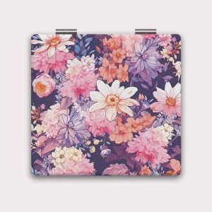 Vẻ Ngoài Dễ Thương Gương Trang Điểm Hai Mặt Hoa Hồng Cổ Điển Có Thể Gập Lại Kiểu Lật Cho Học Sinh Dùng Để Tự Làm Đẹp