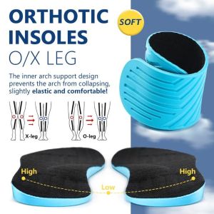Orthopedic Arch Support Insole O/X Leg Flat Foot Orthotics Shoes insoles Pad for Adult and Kids beautiful leg adjustment Size 32-45