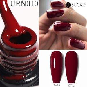 UR SUGAR 7.5ml Gel Nail UV Polish Red Dark Gel Polish Vernis Semi Permanent Nail Art Soak Off LED UV Gel Nail Varnishes