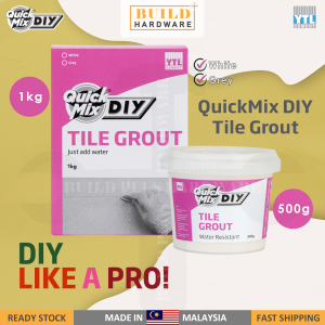 YTL QuickMix DIY Tile Grout Paste 500g (Water Resistant) / Premix 1kg (Just add water) 瓷砖填缝剂