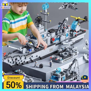 1442 PCS Building Blocks Toys for Boys Aircraft Carrier Model Toys Birthday Gifts for Boys