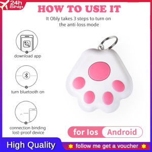 Smart GPS Tracker Two-way Alarm Tracking Mini Anti-Lost Waterproof Bluetooth Locator Tracer for Pet Dog Cat Kids Car Wallet Key Collar Accessories