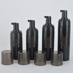 2Pcs Black Foaming Soap Pump Refillable Empty Bottle Portable Plastic Foam Dispenser Bottle 100ml 120ml 150ml 200ml 250ml
