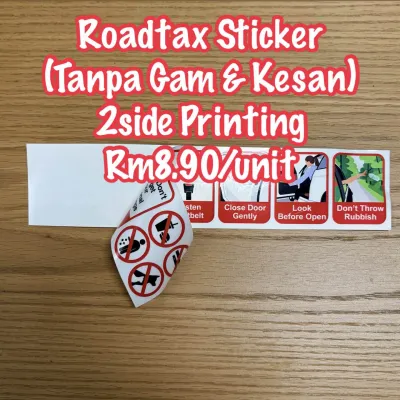 E-Hailing Reminder Sticker | Grab / Maxim / InDrive / Lalamove | Car Window Sign | Pemandu E-Hailing /Safety Decal