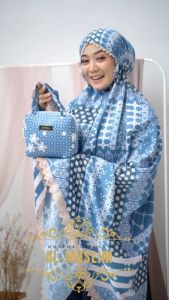 NURLAELA MUSLIM MUKENA DEWASA DIORA SILK 2IN1 RENDA CANTIK JUMBO Mini Travel Bag