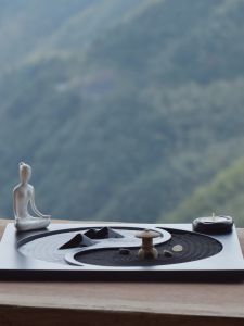 Chinese Style Decorative Display Yoga Studio Zen Garden Miniature Landscape Sand Tray Design Dry Landscape Ornament