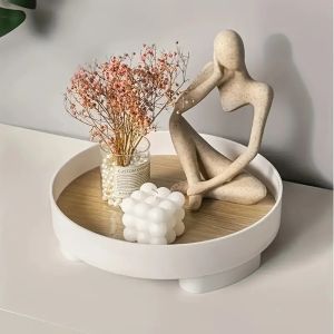 Countertop Storage Rack Jewelry Storage Tray Desktop Tray Key Organizer Perfume Cosmetic Storage Shelf for Bedroom Bathrooms