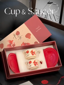 Koi Coffee Cup suit Gift Accompanying Gift