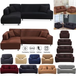 L-shape sofa cover Protector with stretchable Removable elasticity Slipcovers 1/2/3/4 seat