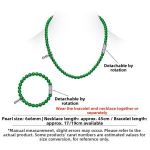 AILEQ | Multifunction Wear Green Jadeite Jewelry 925 Silver