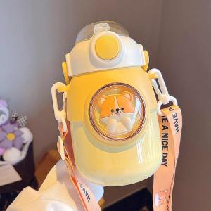 DIHUANTUO | Large Capacity Insulated Straw Water Bottle with Cartoon