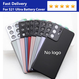 For Samsung S21 Ultra SM-G998B Battery Back Cover Glass Panel Rear Door Housing Case Camera Lens Replace
