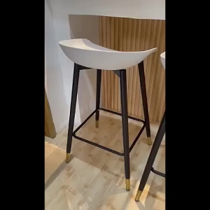 Minos Luxury Stool Tall Leisure Chair Counter Reception Stool Small‑size Bar Chair Modern‑style Kitchen Stool