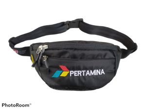 tas selempang Pertamina /waistbag SPBU PERTAMINA