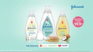 Sabun Bayi Johnsons Baby Milk Rice Bath Pump 500 ml