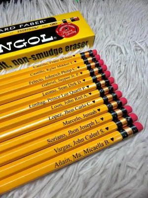 Personalized Mongol Pencil | Authentic | Original Mongol | Laser Engraved